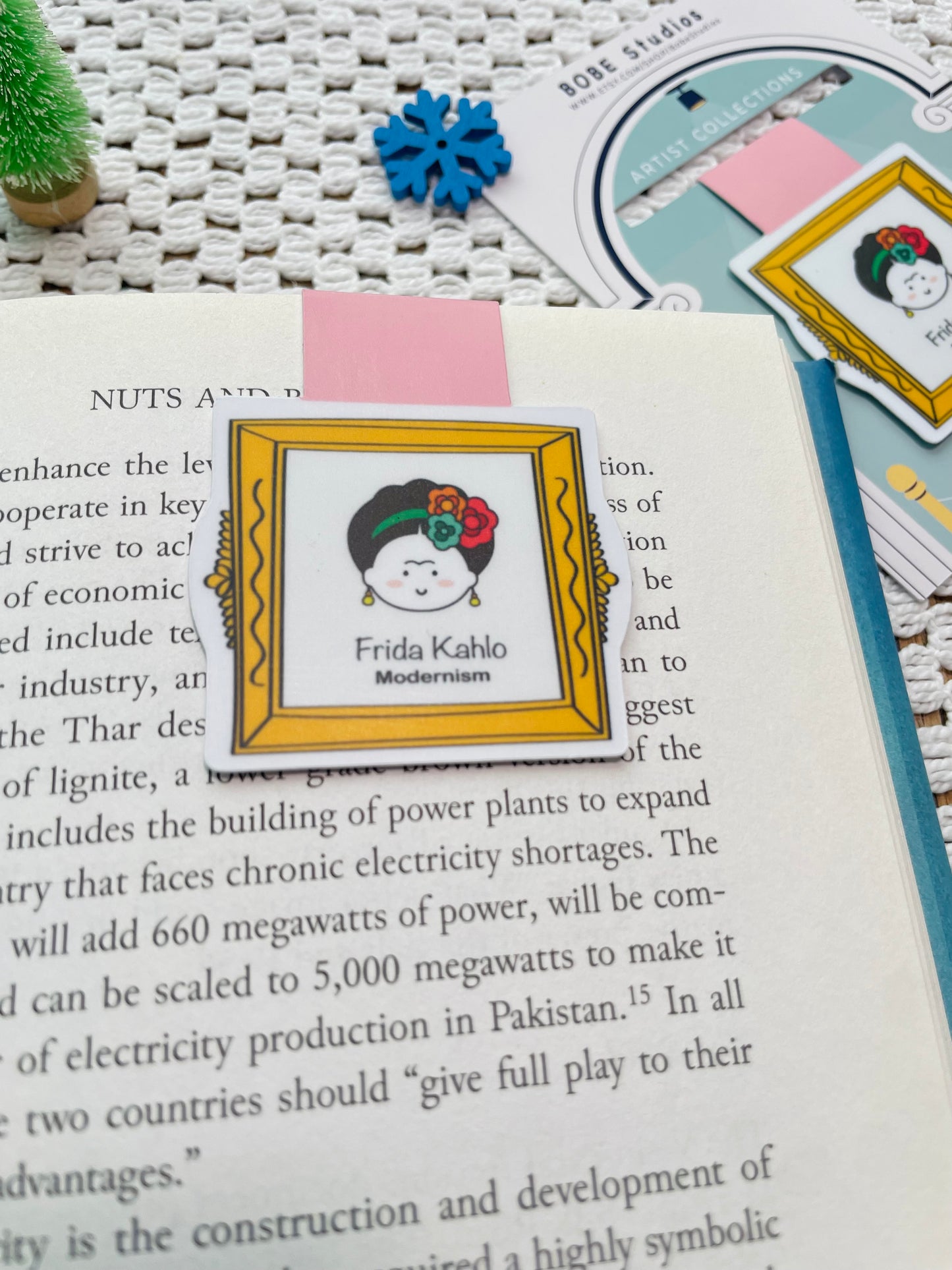 Frida Kahlo Magnetic Bookmark