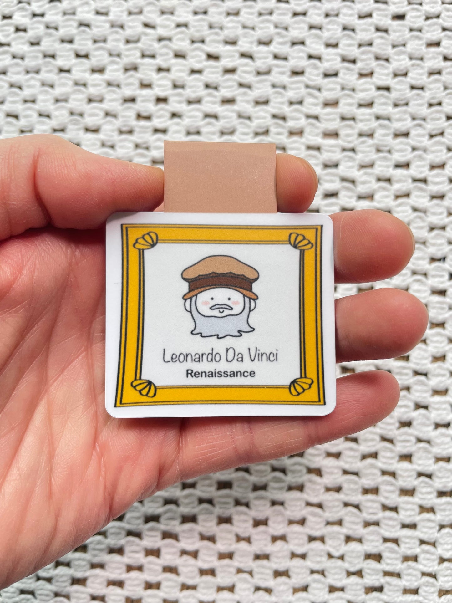 Leonardo Da Vinci Magnetic Bookmark