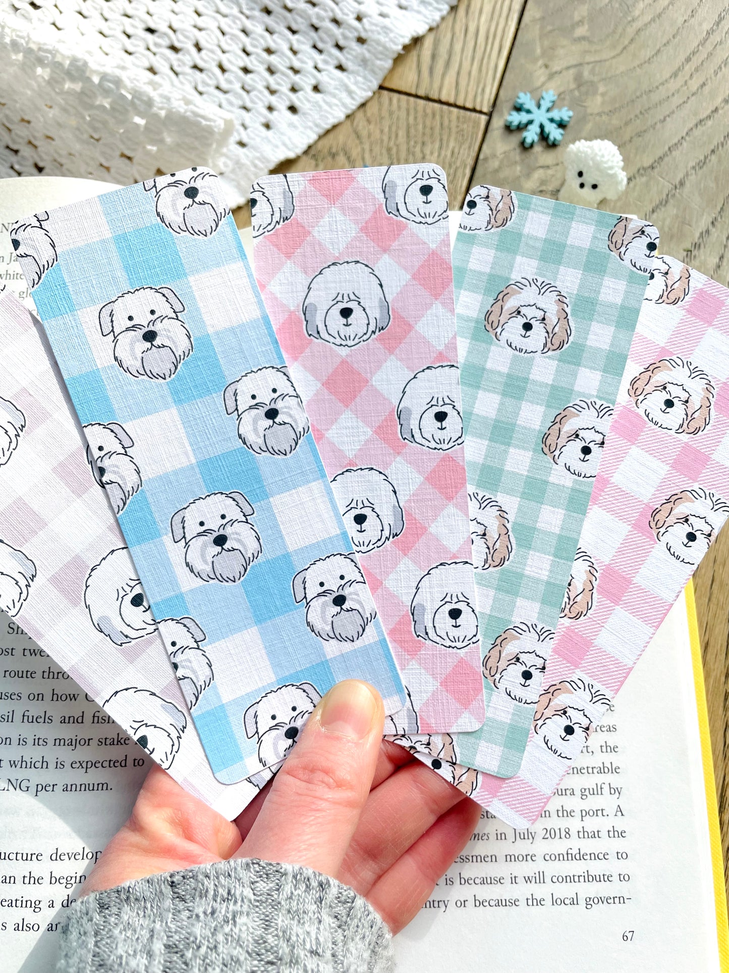 Puppy Bookmark Set