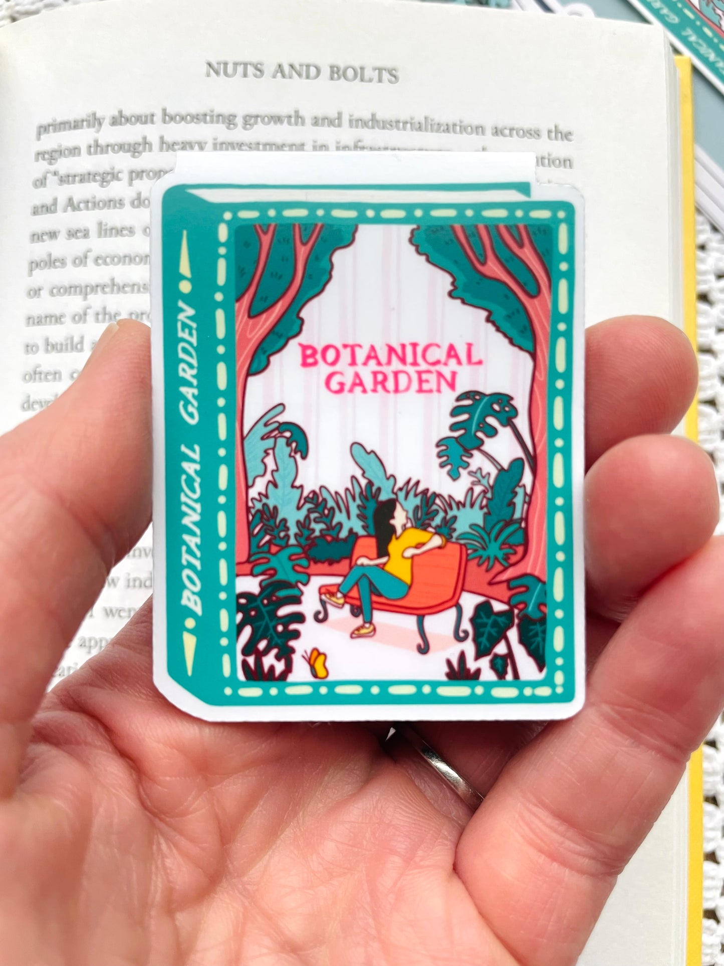 Botanical Garden Magnetic Bookmark