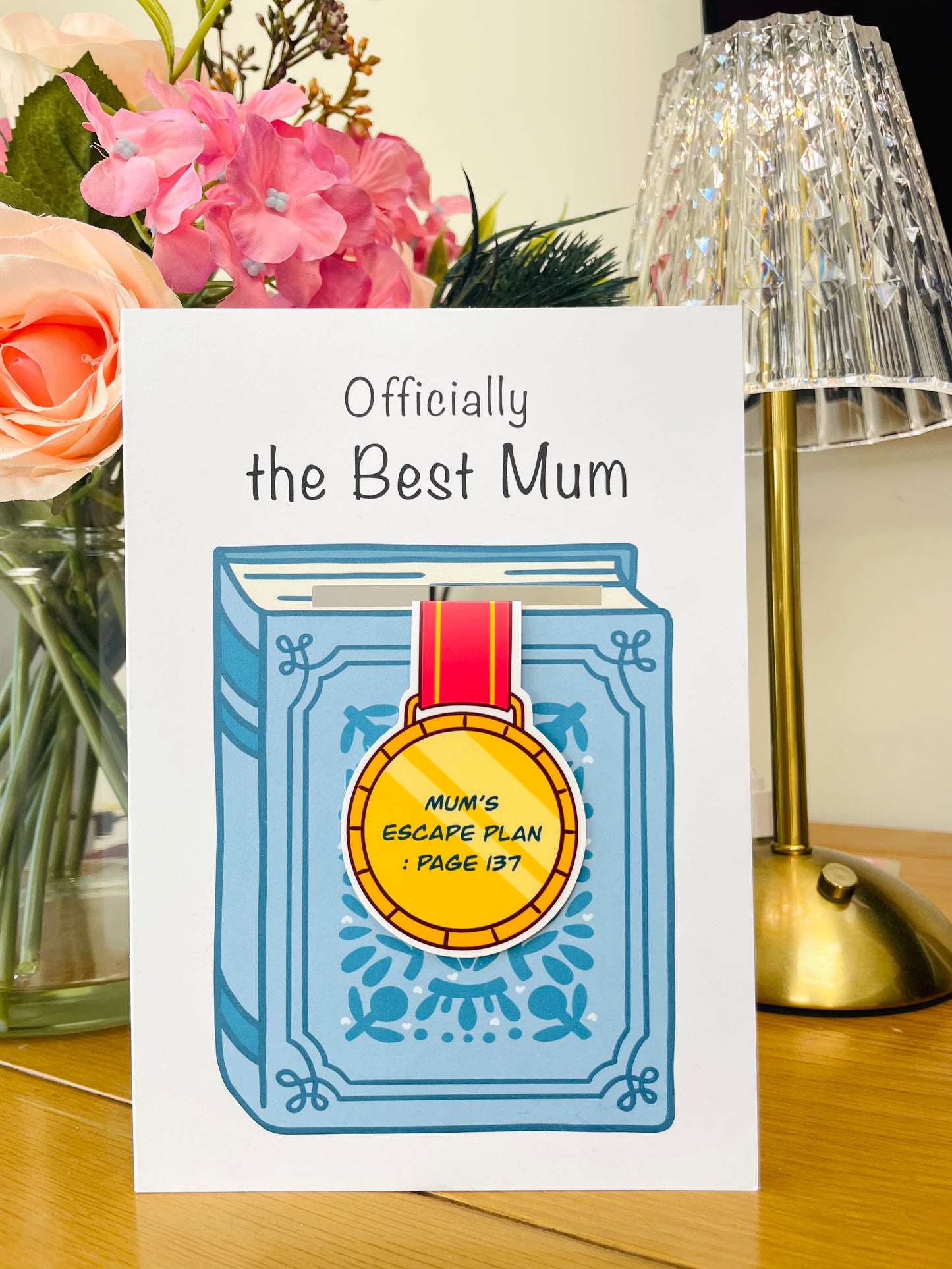 Mothers Day Card with Magnetic bookmark | Funny Mother's Day card | Happy Mothers Day