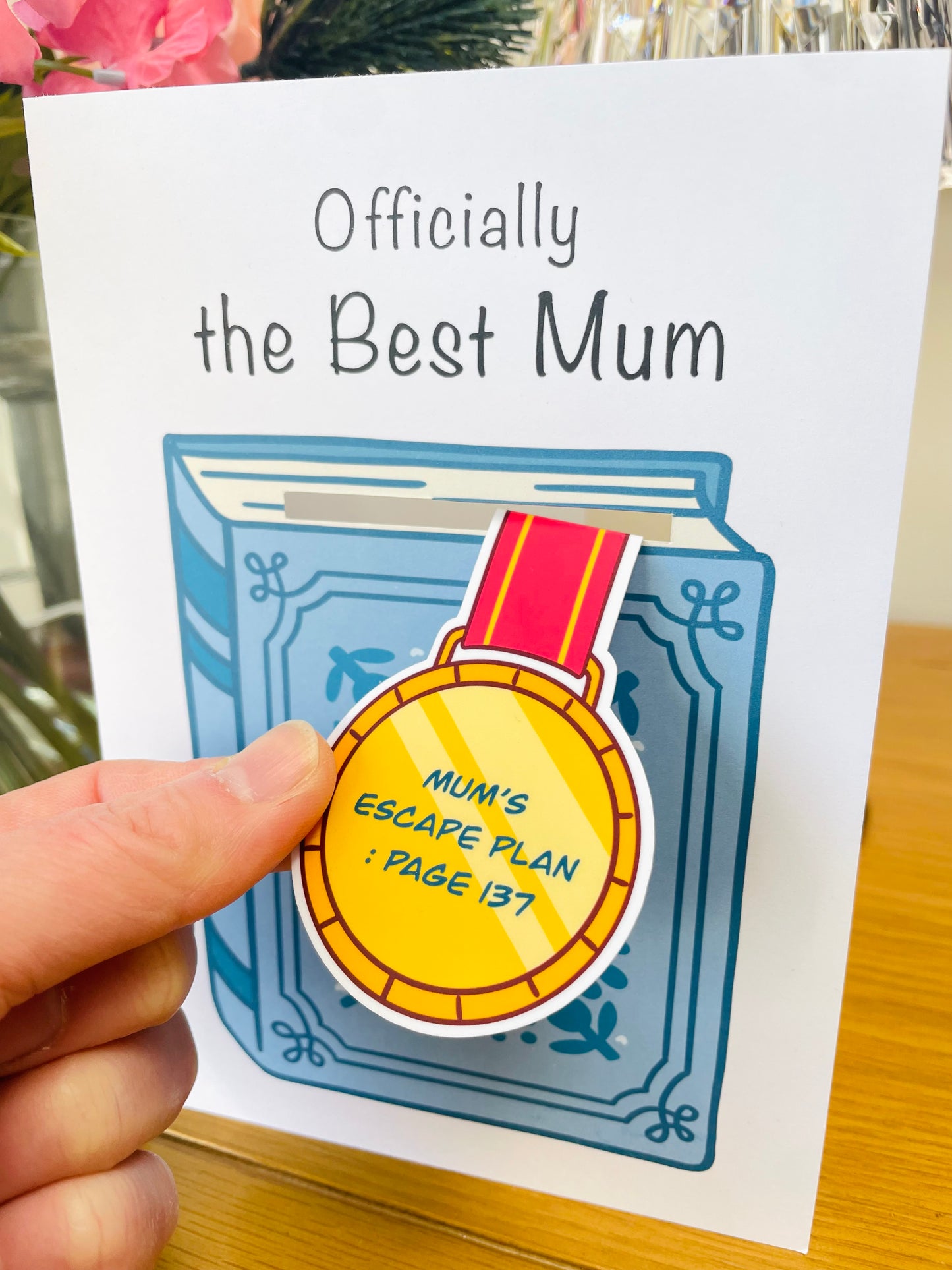 Mothers Day Card with Magnetic bookmark | Funny Mother's Day card | Happy Mothers Day